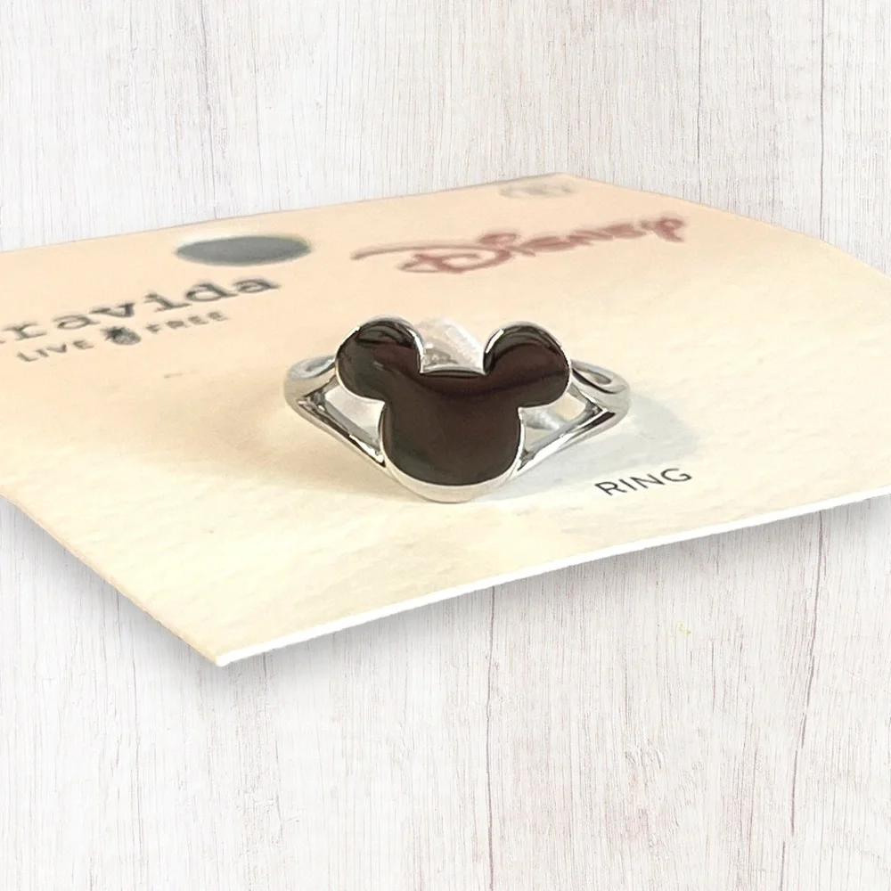 ❌SOLD❌Pura Vida x Disney Mickey Mouse Icon Silver Open Sides Ring - Picture 13 of 14